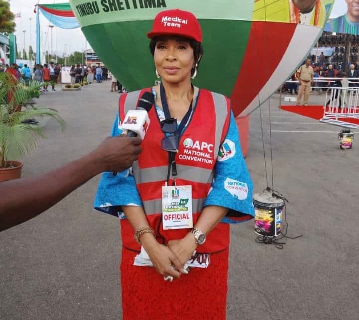 Judith serving on the APC convention medical team
