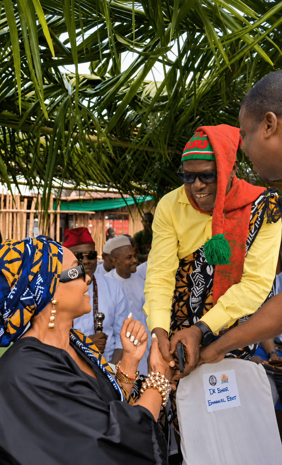 Cultural performances at the Eket Christmas Village