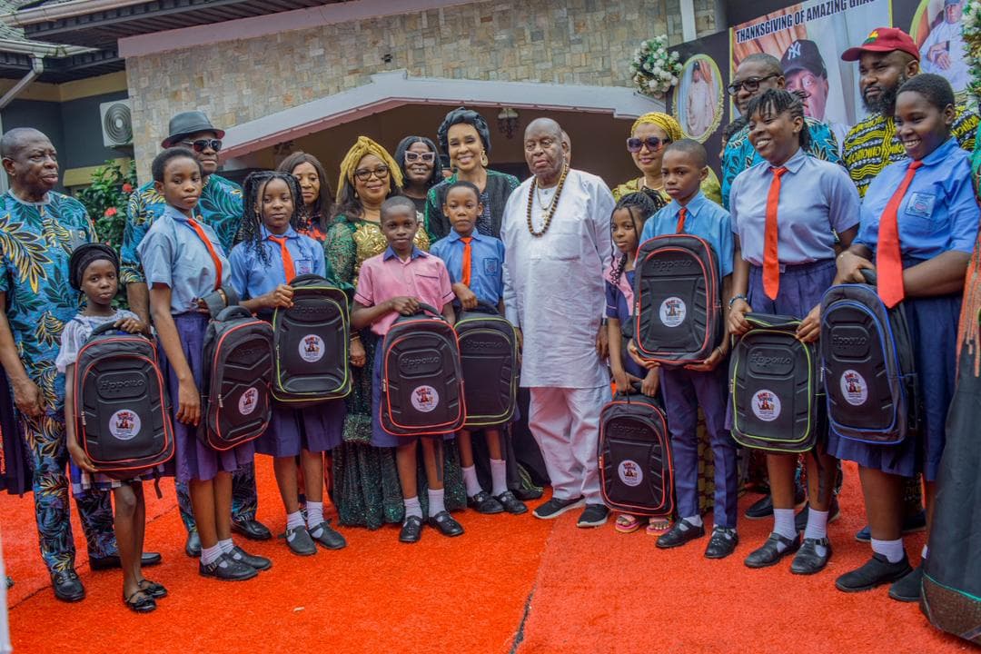 Hon. Dr. Judith Ogbara Shares School Bags and Learning Materials to Students in Eket