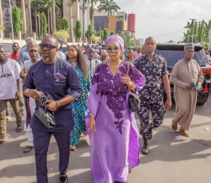 Judith Ogbara with fellow aspirants in Abuja